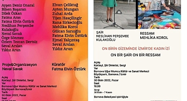 ''On Birin Gizeminde İzmir'de Kadın İzi- On Bir Şair On Bir Ressam''