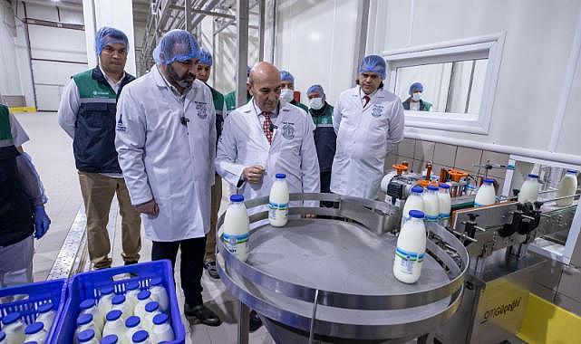 Düğmeye Başkan Tunç Soyer bastı: Bayındır Süt İşleme Fabrikası’nda test üretimi başladı