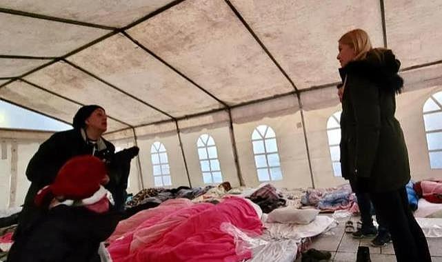 Başkan Şeniz Doğan Deprem Bölgesi Hatay'da