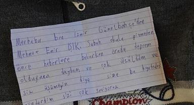 İzmirliler afetzedeler için yardıma koştu; Mehmet Emir'in notu duygulandırdı
