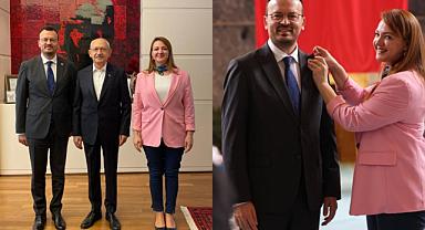 Denizli Milletvekili Arpacı'nın rozetini eşi taktı