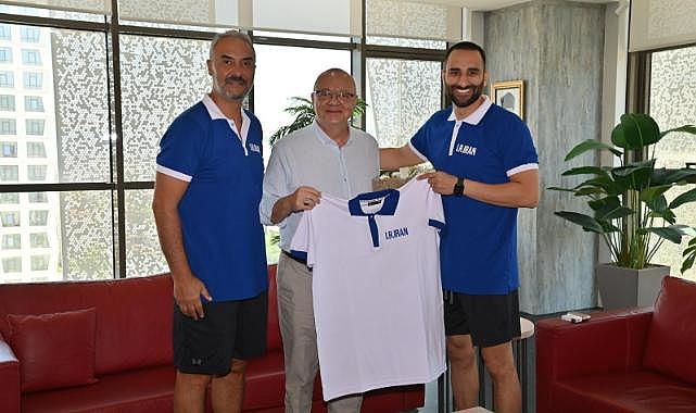 İran Milli Basketbol Takımından Başkan Ergün'e ziyaret