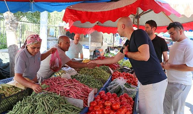 Başkan Arıkan'dan Yenikent Pazarı ziyareti