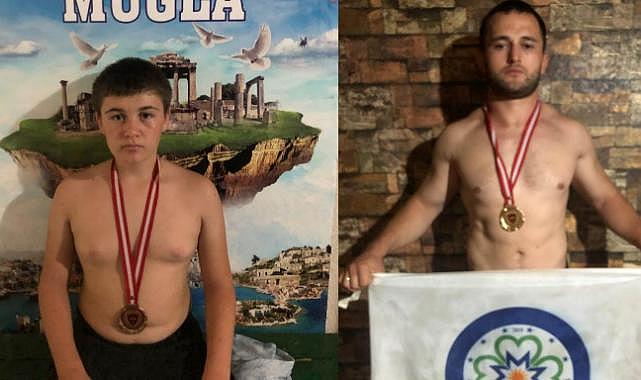 Büyükşehir'in güreşçileri Kavaklıdere Beşpınar'da güreşti