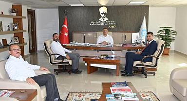 MHP Ahmetli İlçe Başkanından Genel Müdür Aslay'a ziyaret