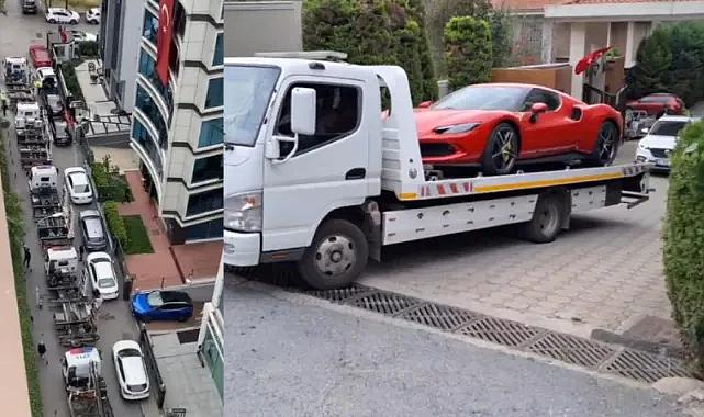 Dilan Polat ve Engin Polat'ın şirket araçları çekicilerle götürüldü