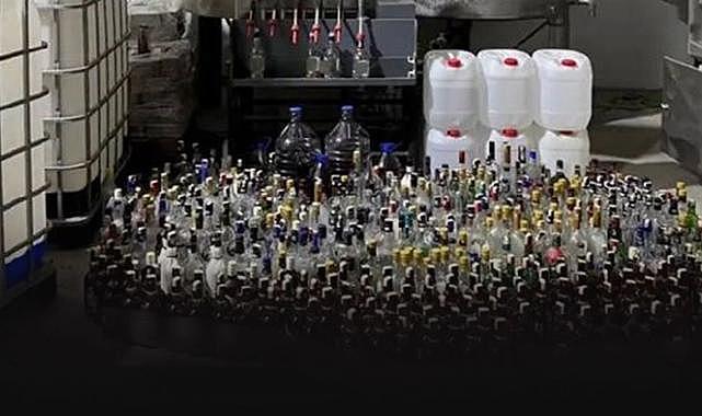 İzmir'de sahte alkol imalatına 'Çengel-16' baskını!