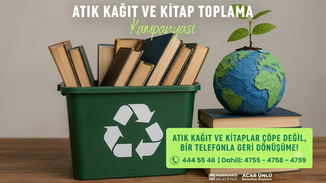 ATIK KAĞIT VE KİTAPLAR GERİ DÖNÜŞÜME KAZANDIRILIYOR