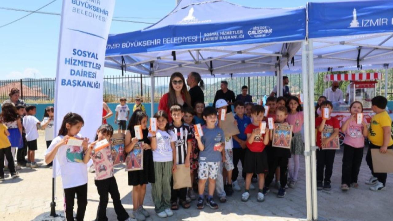 Başkan Tugay’dan Kiraz ve Aliağalı çocuklara karne hediyesi