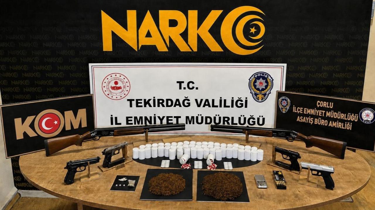 Tekirdağ’da uyuşturucu operasyonu: 13 tutuklama