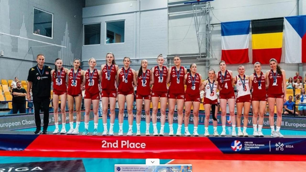 Göztepe’nin Milli Voleybolcusu Avrupa’da Kürsüye Çıktı!