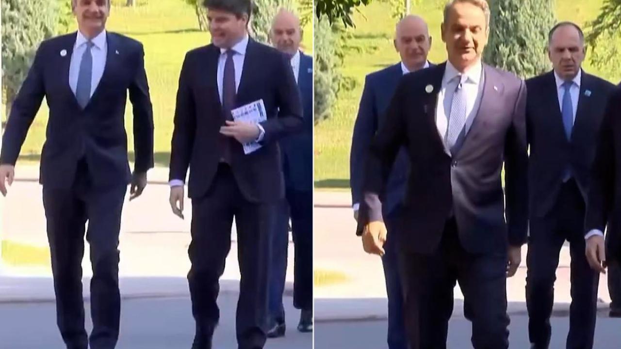 Miçotakis'in "Ceddin Deden" Marşı Sonrası Yürüyüşü Gündem Oldu