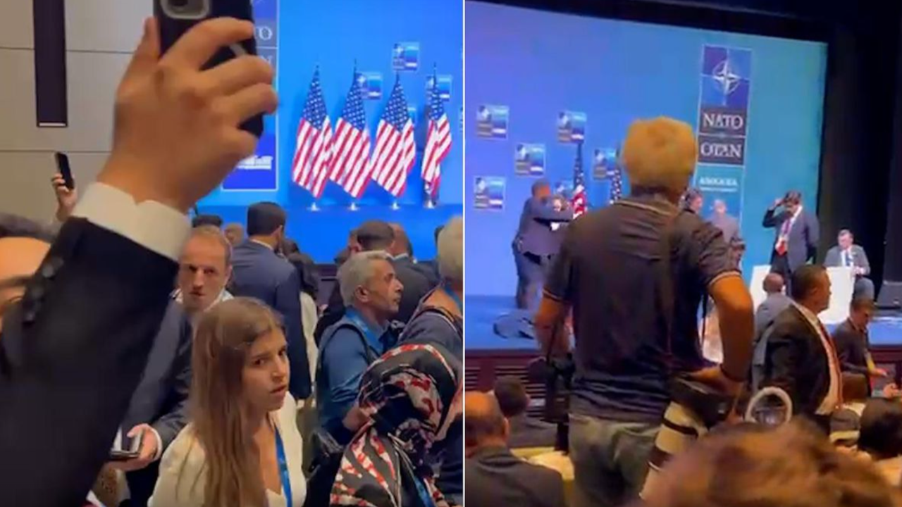 Trump İçin Ankara'da Alarm! Basın Salonu Bir Anda Boşaltıldı