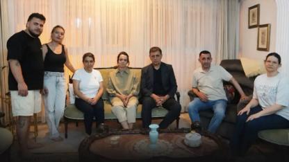 Tugay çiftinden Yetişkin ailesine dayanışma ziyareti